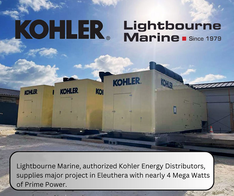 Lightbourne Marine | Lightbourne Marine, established in 1975, supplying all your diesel and LPG power needs in the Bahamas. #1 Kohler distributor for sales in the Caribbean for 2023!